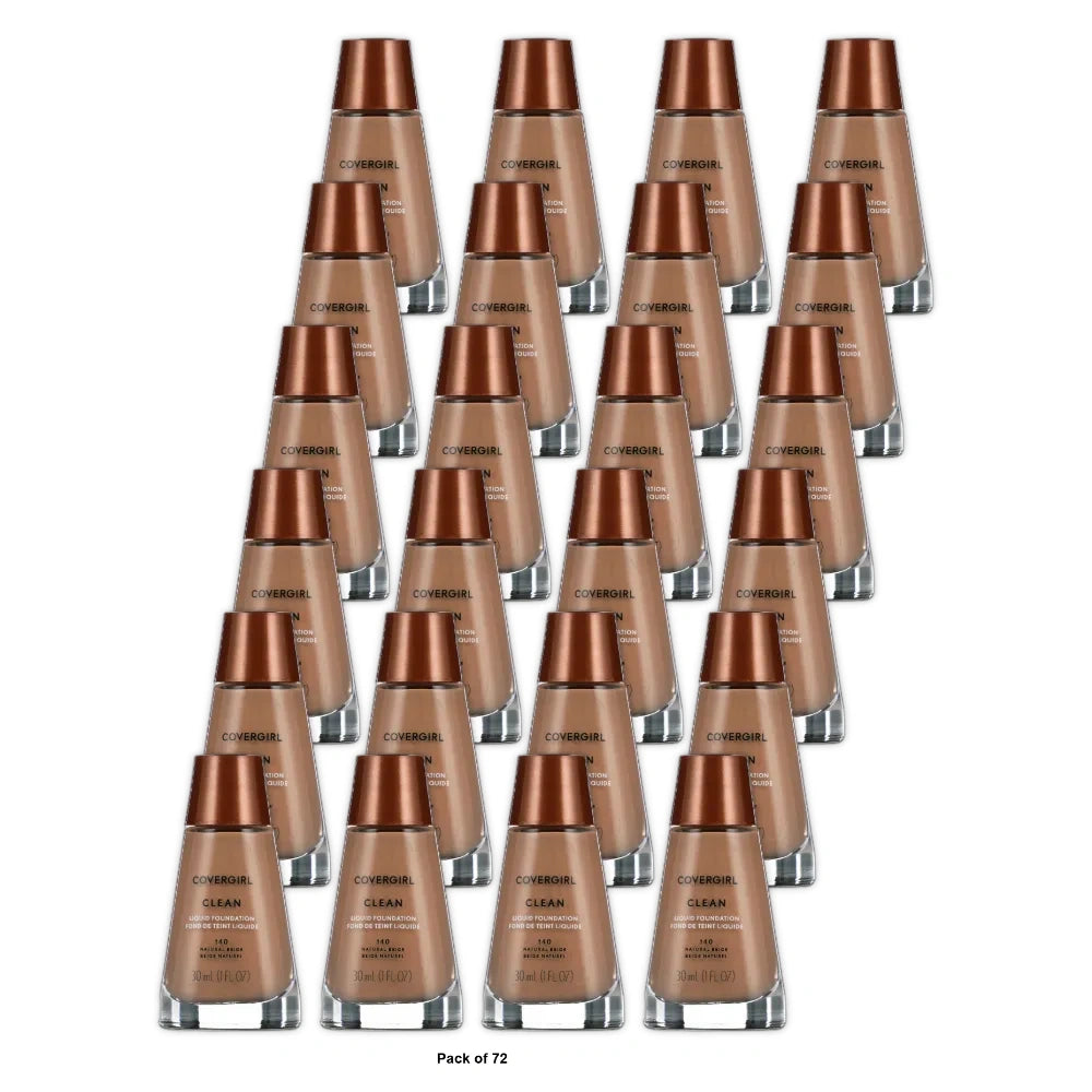 CoverGirl - Clean Makeup Foundation - Natural Beige 1fl Oz (Pack of 72)