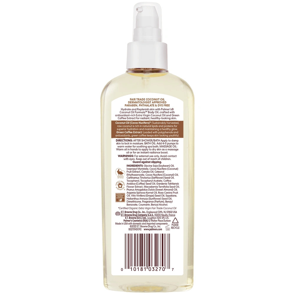Palmer s Coconut Oil Formula Body Oil 5.1. fl . oz (Pack of 6)
