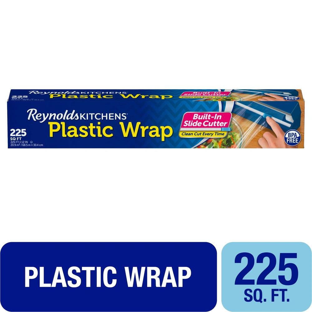 Reynolds Kitchens Quick Cut Plastic Wrap 225 Square Feet (Pack of 12)