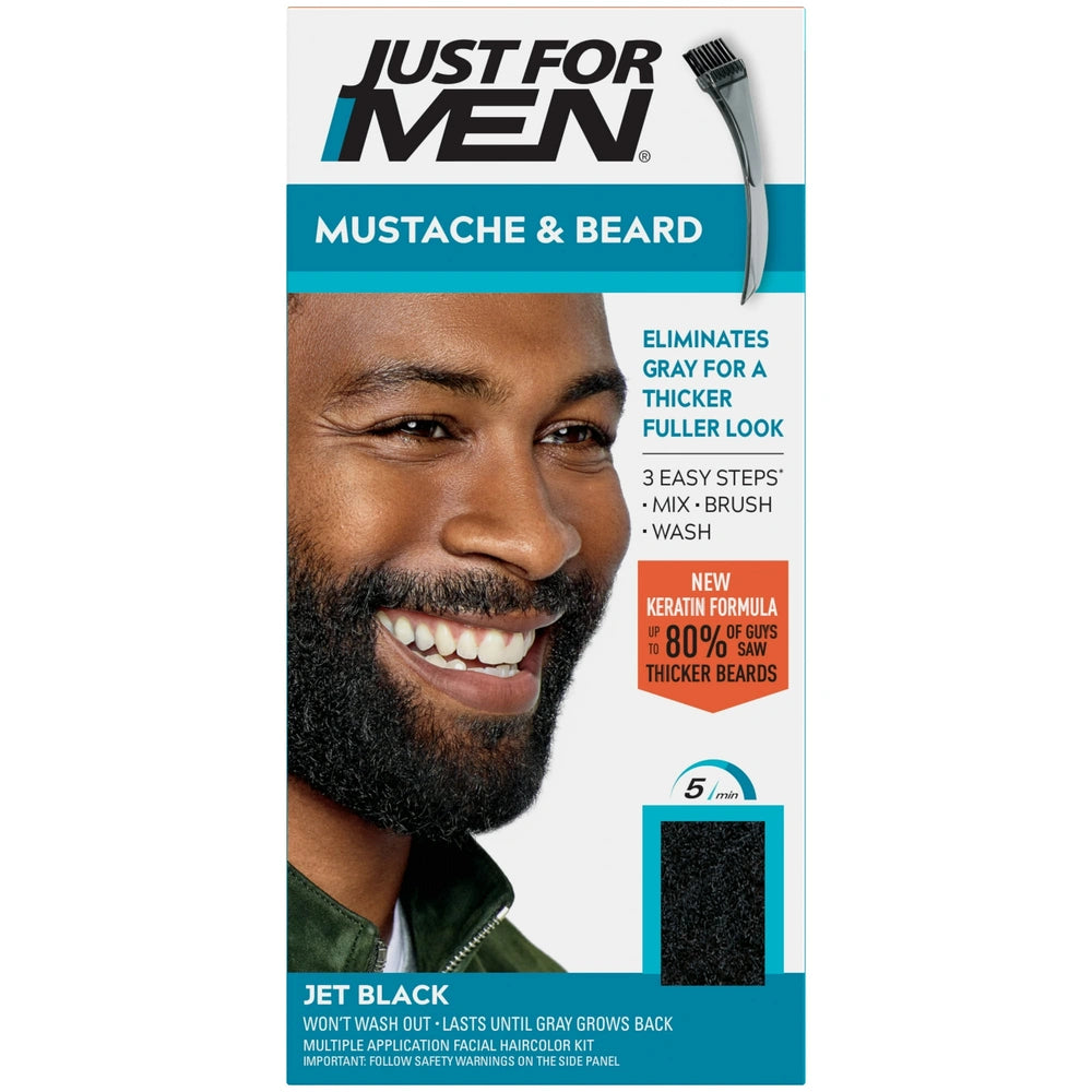 Just For Men Mustache & Beard Jet Black M-61 (Pack of 12)