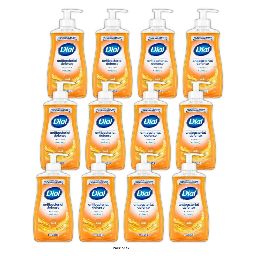 Dial Antibacterial Liquid Hand Soap Gold 11 fl Oz (Pack of 12)