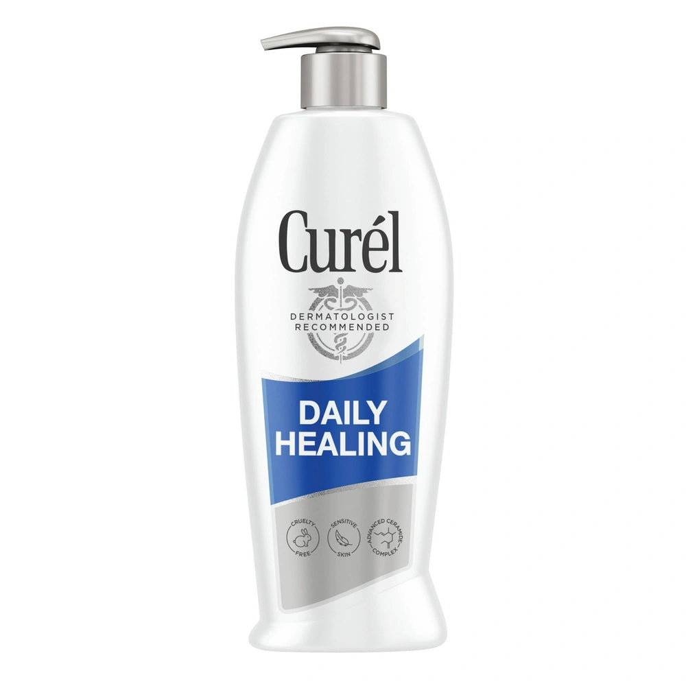 Curél Daily Healing Hand and Body Lotion for Dry Skin Dermatologist Recommended 13 oz (Pack of 6)