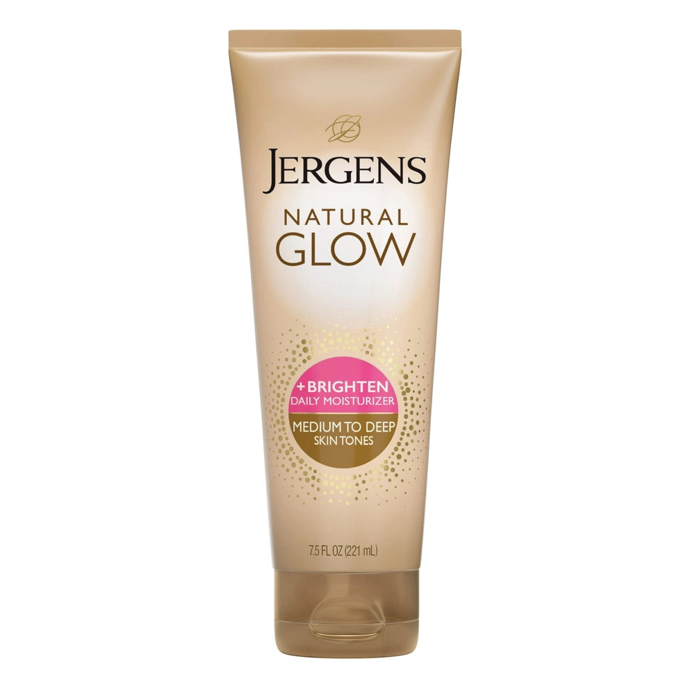 Jergens Natural Glow Daily Moisturizer Self Tanner Body Lotion Sunless Tanning 7.5 OZ (Pack of 5)