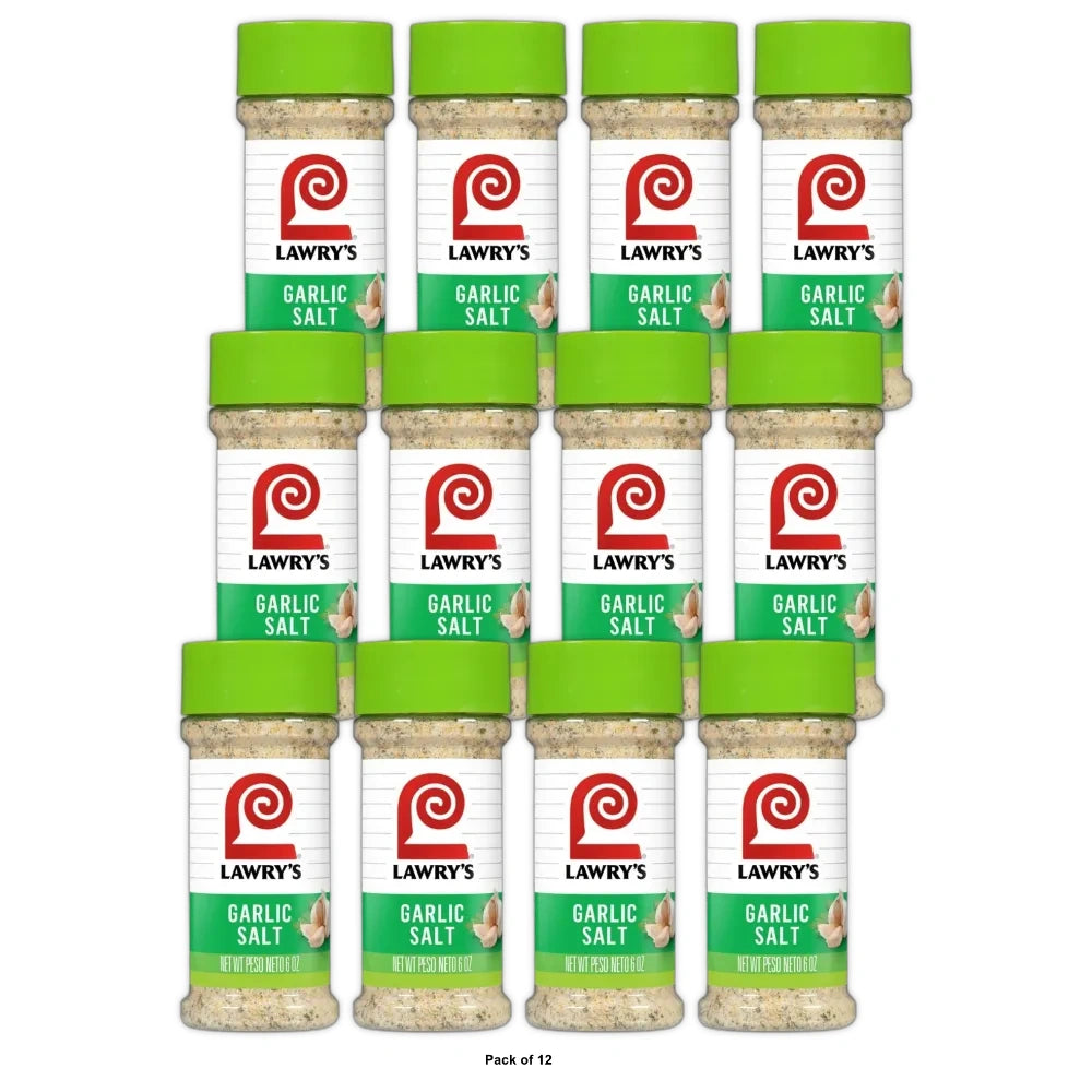 Lawry s Kosher Coarse Ground With Parsley Garlic Salt Bottle 6 OZ(Pack of 12)