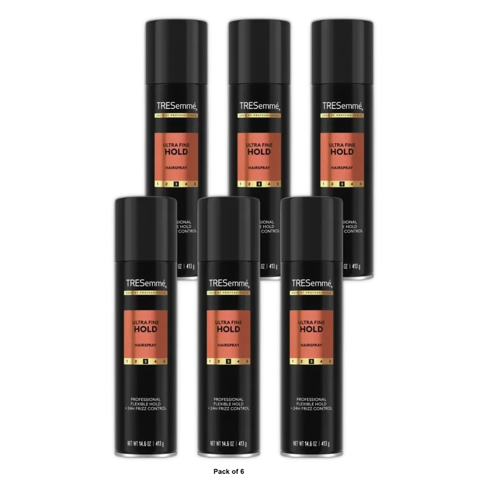 Tresemme Ultra Fine Hairspray for 24-Hour Frizz Control - 14.6 oz (Pack of 6)