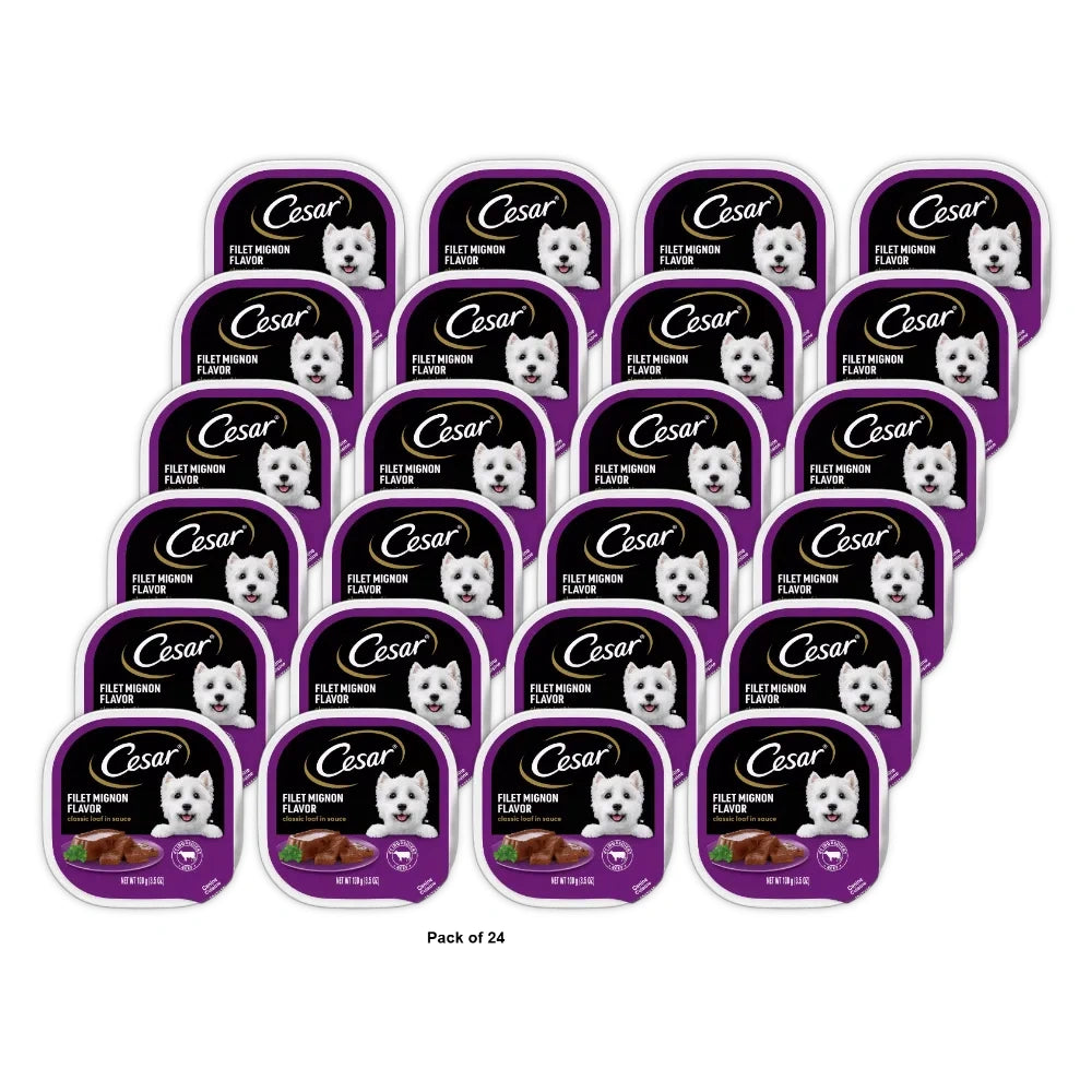 Cesar Select Filet Mignon 3.5 Oz (Pack of 24)