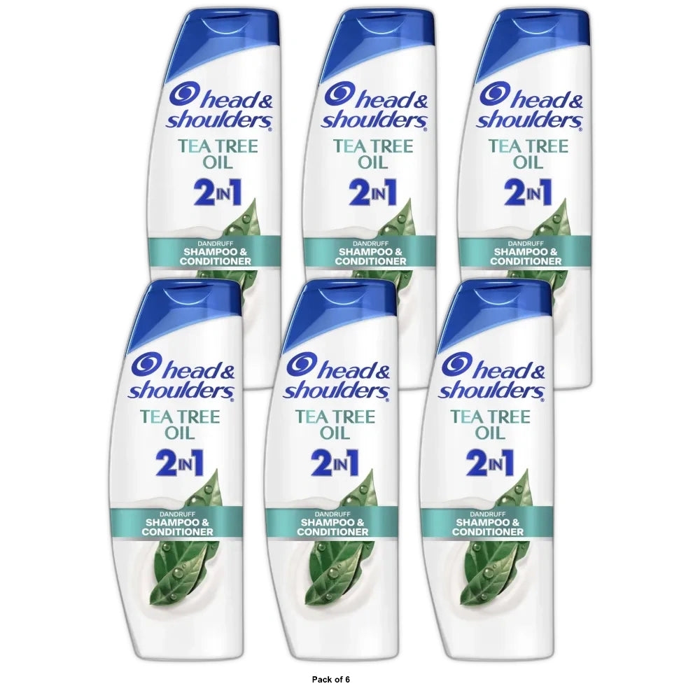 Head & Shoulders Dandruff Treatment/Dandruff Shampoo and Conditioner with Tea Tr 12.5 fl oz(Pack of 6)