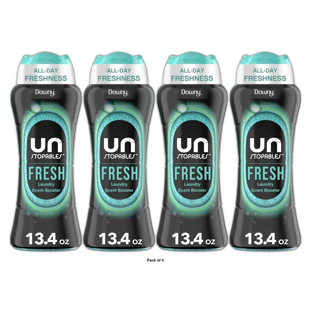 Downy 08732 Unstopables In-Wash Scent Booster Beads Fresh Scent 13.4oz (Pack of 4)