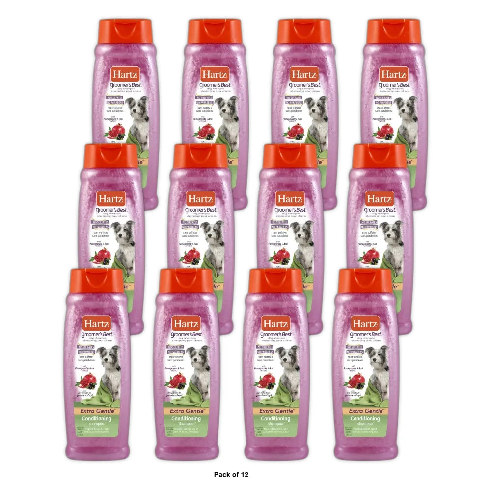 Hartz Groomers Best Conditioning Dog Shampoo 18Oz (Pack of 12)