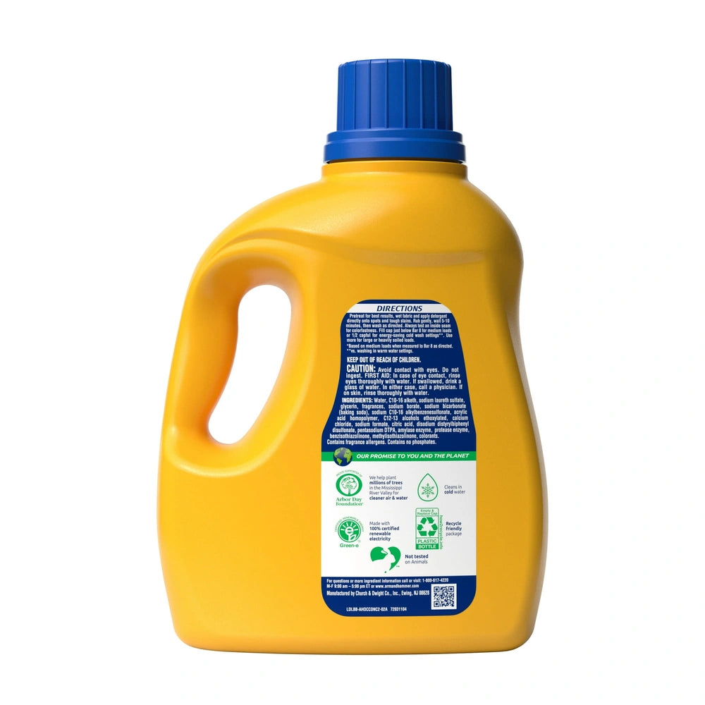 ARM & HAMMER Plus OxiClean Stain Fighters Liquid Laundry Detergent Fresh Scent 100.5 fl oz(Pack of 4)
