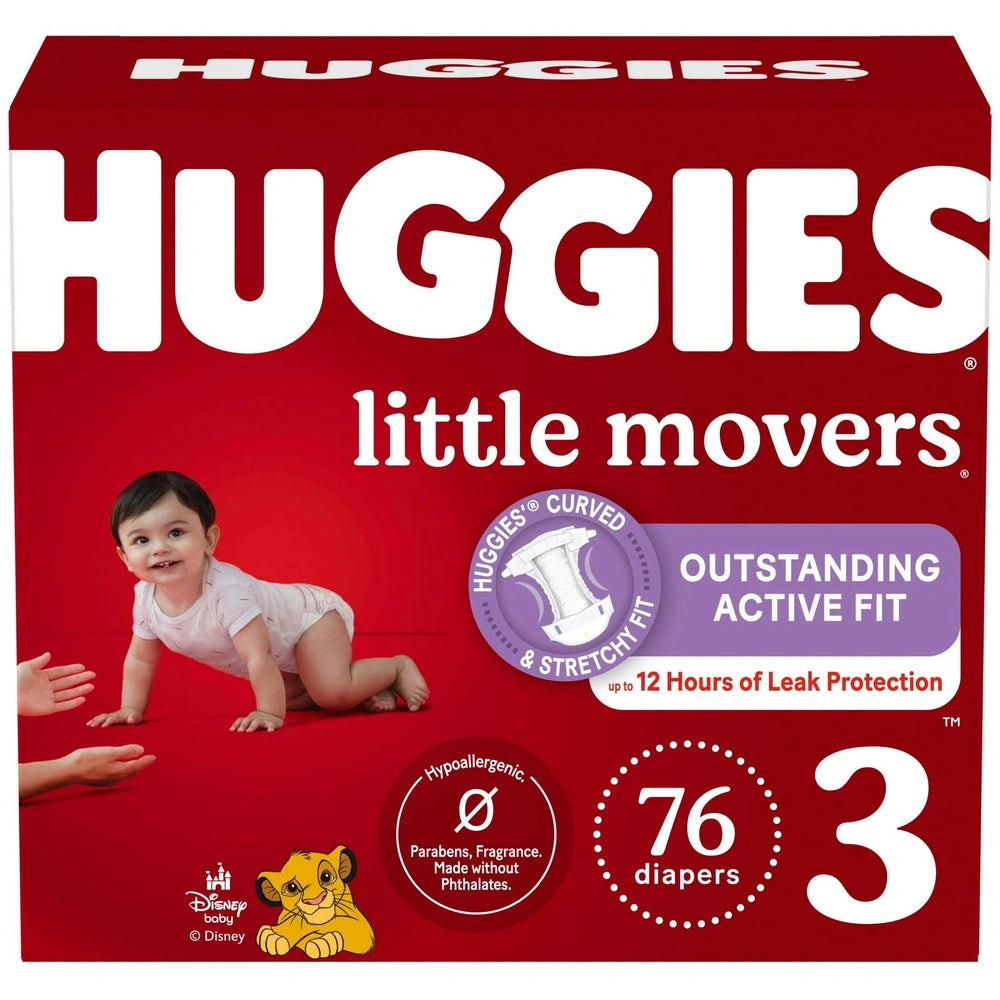 Huggies Little Movers Baby Disposable Diapers - Size 3 (Pack of 1)