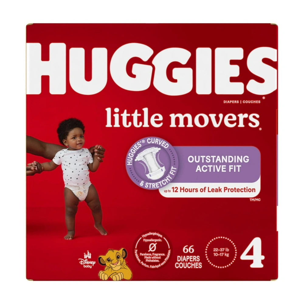 Huggies Little Movers Baby Disposable Diapers - Size 4 (Pack of 1)