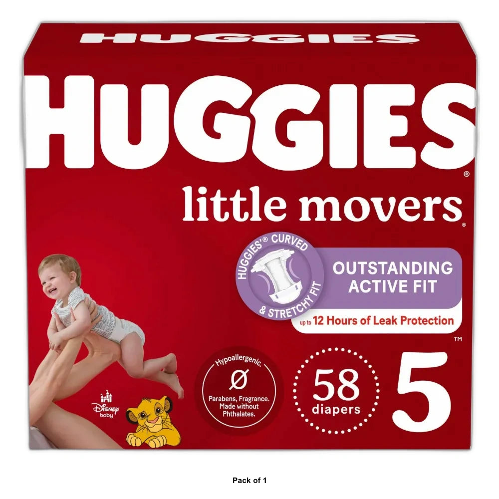 Huggies Little Movers Baby Disposable Diapers - Size 5(Pack of 1)