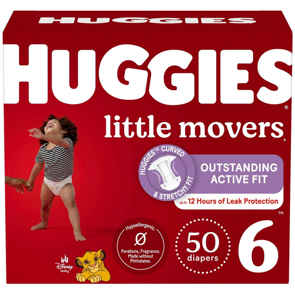 Huggies Little Movers Baby Disposable Diapers - Size 6 (Pack of 1)