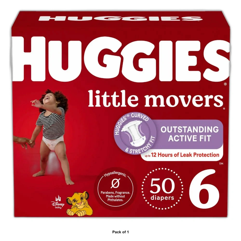 Huggies Little Movers Baby Disposable Diapers - Size 6 (Pack of 1)