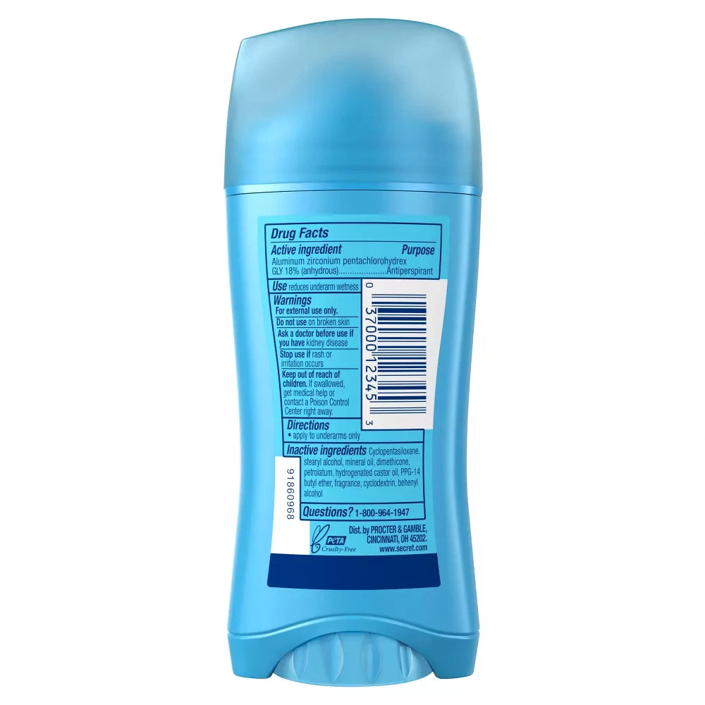 Secret Original Shower Fresh Scent Women's Invisible Solid Ph Balanced Antipersp 2.6 OZ (Pack of 12)