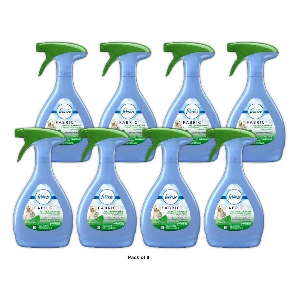 Febreze Fabric Refresher - Pet Odor Eliminator 16.9 OZ (Pack of 8)