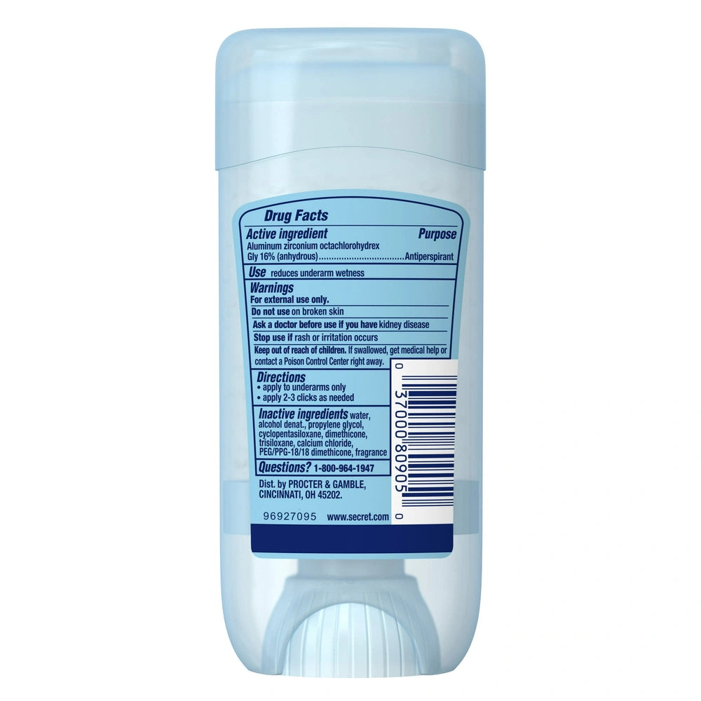 Secret Fresh Antiperspirant Deodorant Clear Gel Berry 2.6 OZ (Pack of 12)