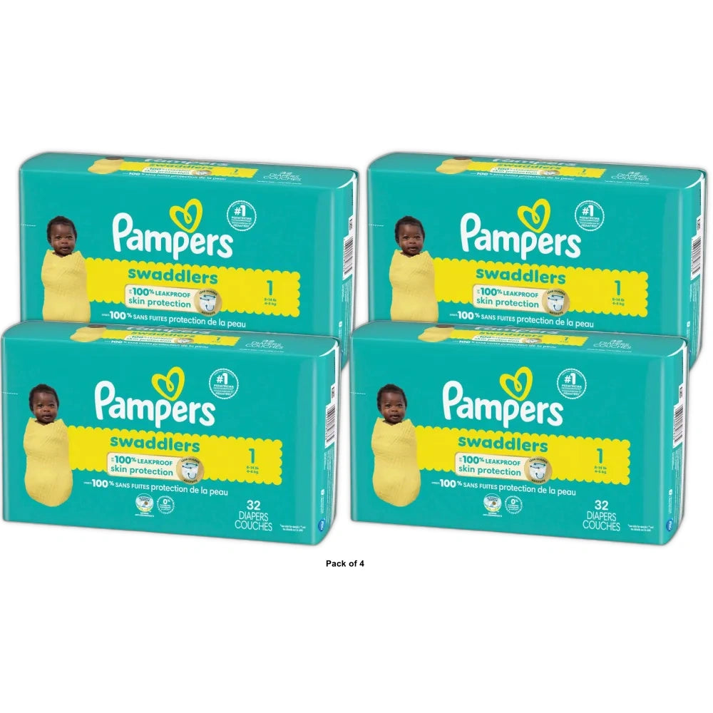 Pampers Swaddlers Sensitive Disposable Diapers - Size 1 - (Pack of 4)