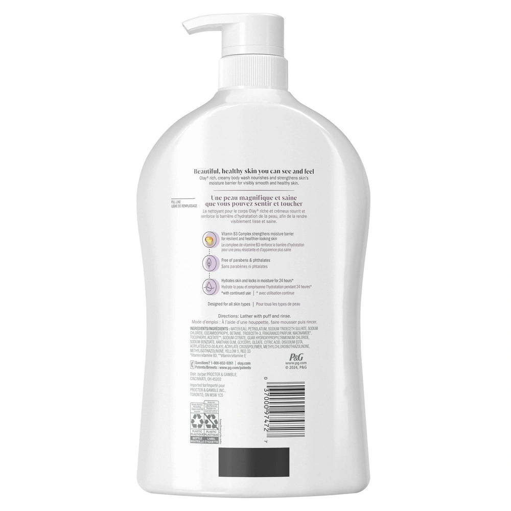Olay Age Defying Body Wash with Vitamin E - 33 fl oz (Pack of 4)