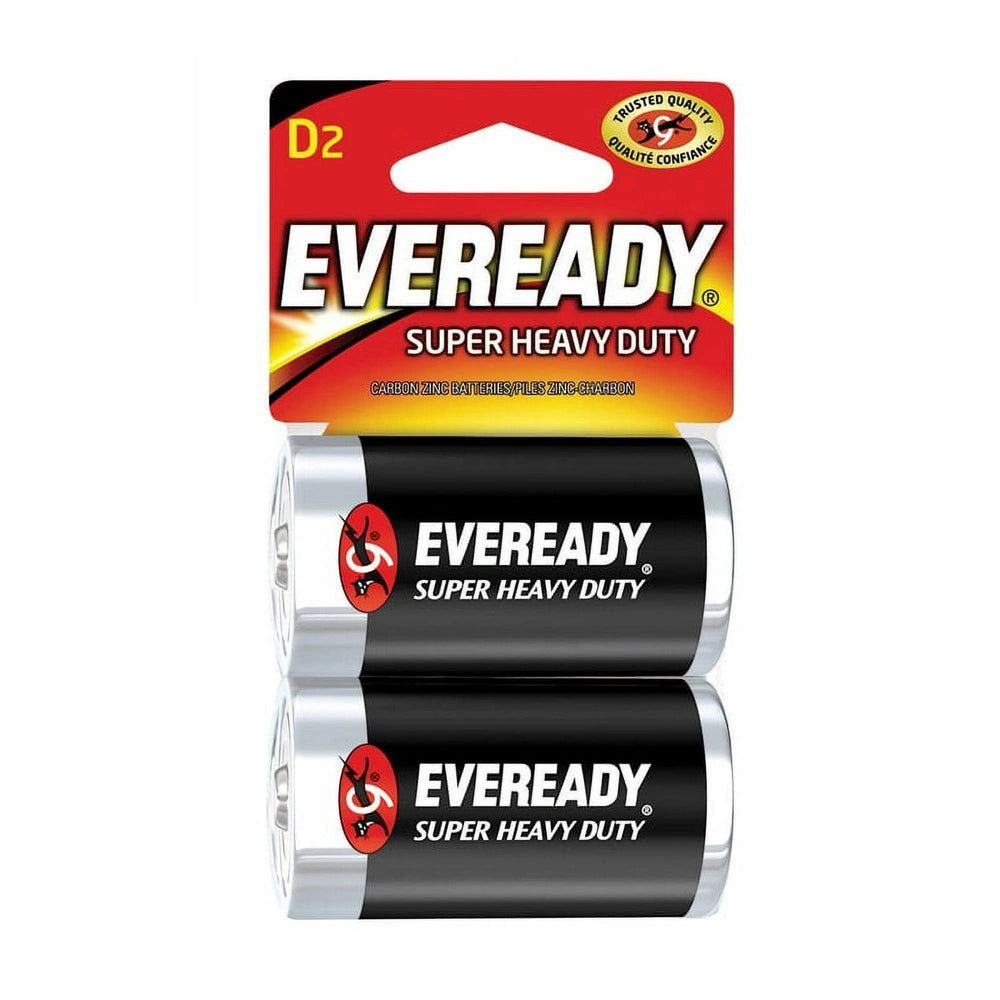 Eveready Super Heavy Duty D Batteries 2 ea (Pack of 12)