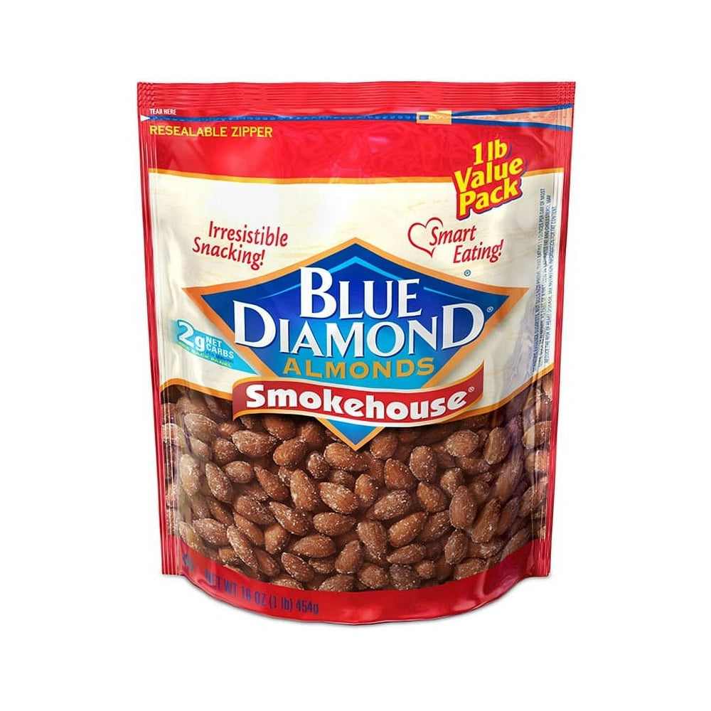Blue Diamond Almonds Smokehouse 16 Oz (Pack of 6)