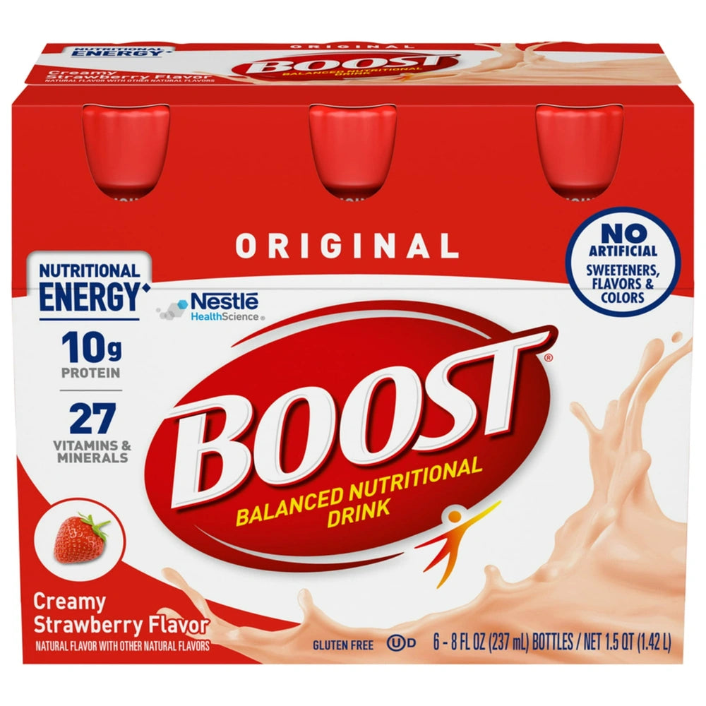 Boost Complete Nutritional Drink, Creamy Strawberry, (Pack of 4)