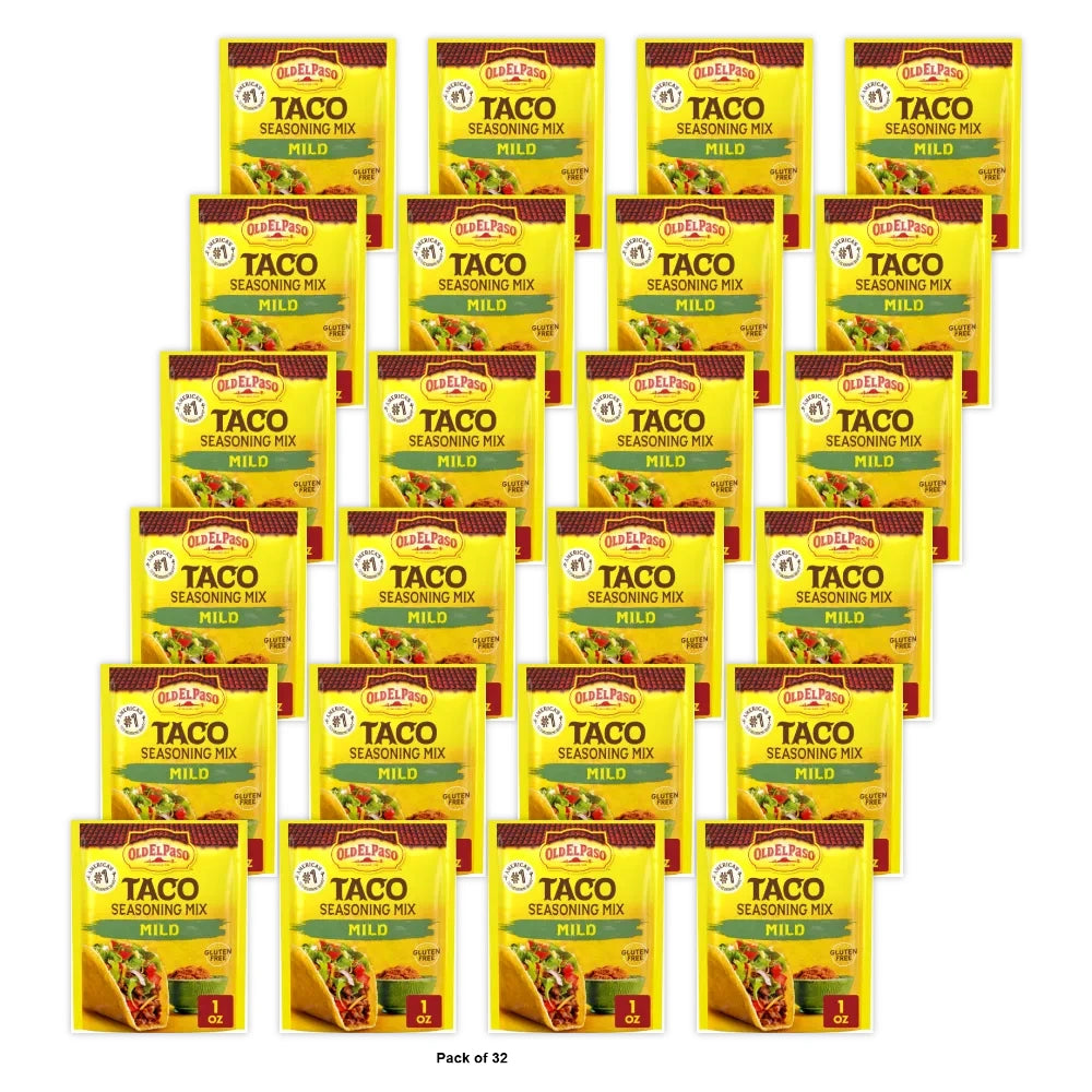 Old El Paso Seasoning, Mild Taco, 1 Oz (Pack of 32)