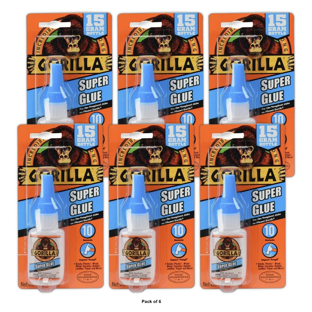 15g Gorilla Super Glue 12.8 OZ (Pack of 6)