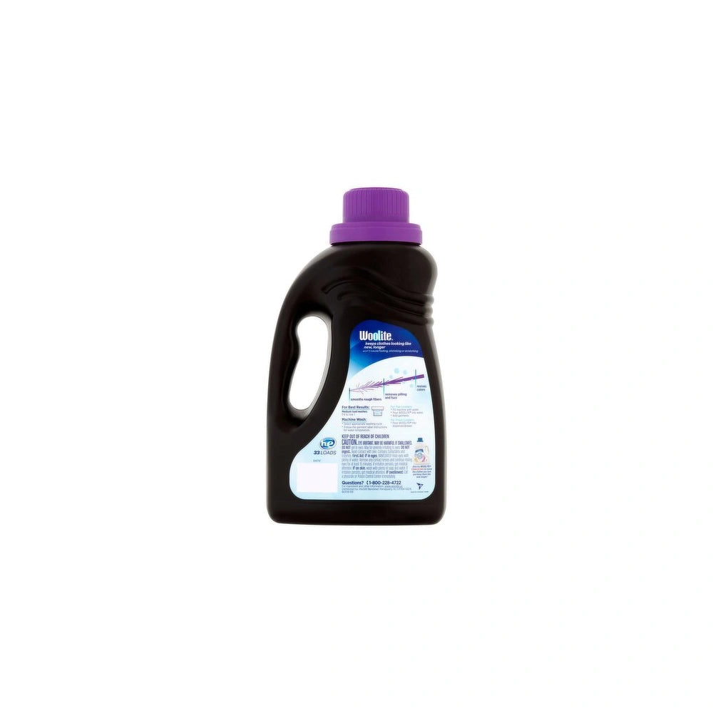 Woolite All Darks 33 Loads Liquid Laundry Detergent Dark & Black clothing 50 oz (Pack of 6)