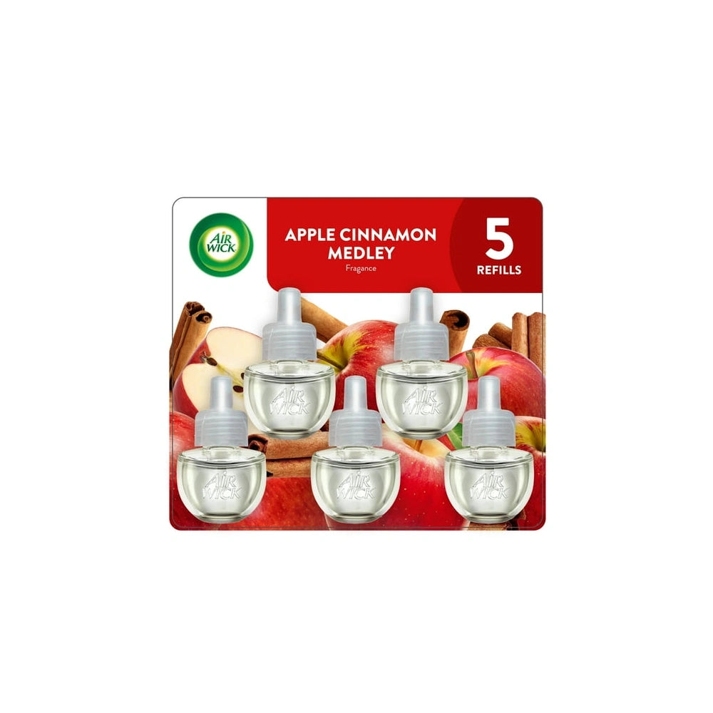 Air Wick Scented Oil - Apple Cinnamon Medley - 4 OZ(Pack of 5)