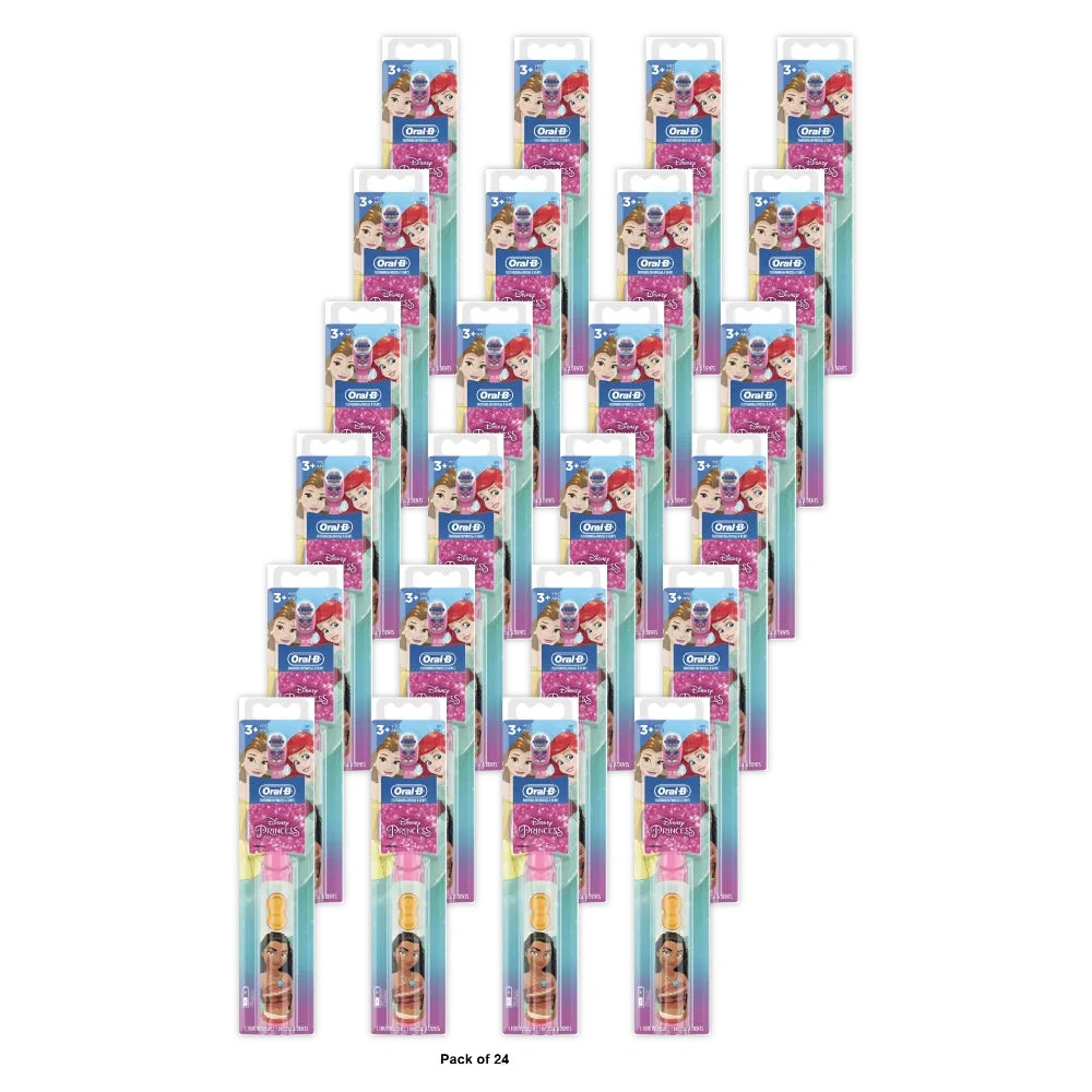 Oral-B, Kids, Battery Toothbrush, Soft, Disney Princess, 1 Toothbrush 3.36 Oz (Pack of 24)