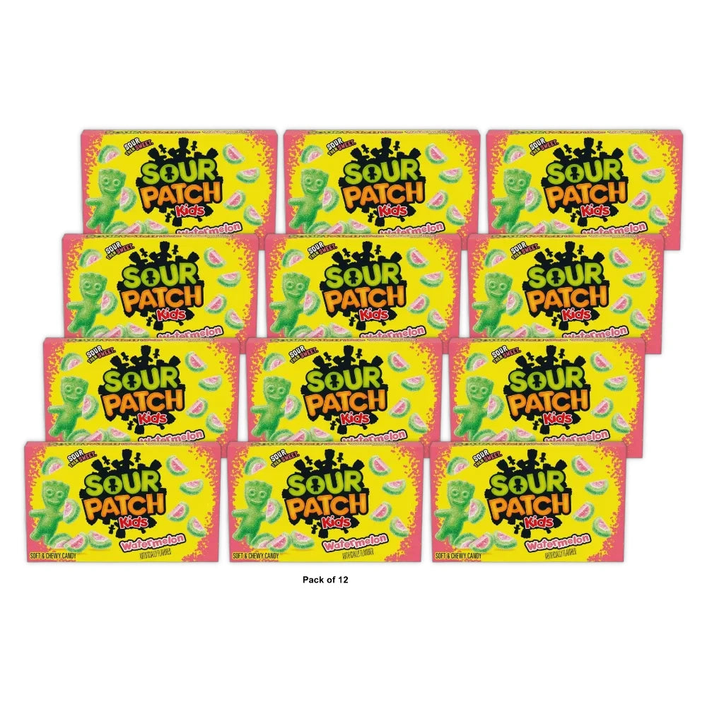 Sour Patch Watermelon, Boxes 3.5 oz (Pack of 12)