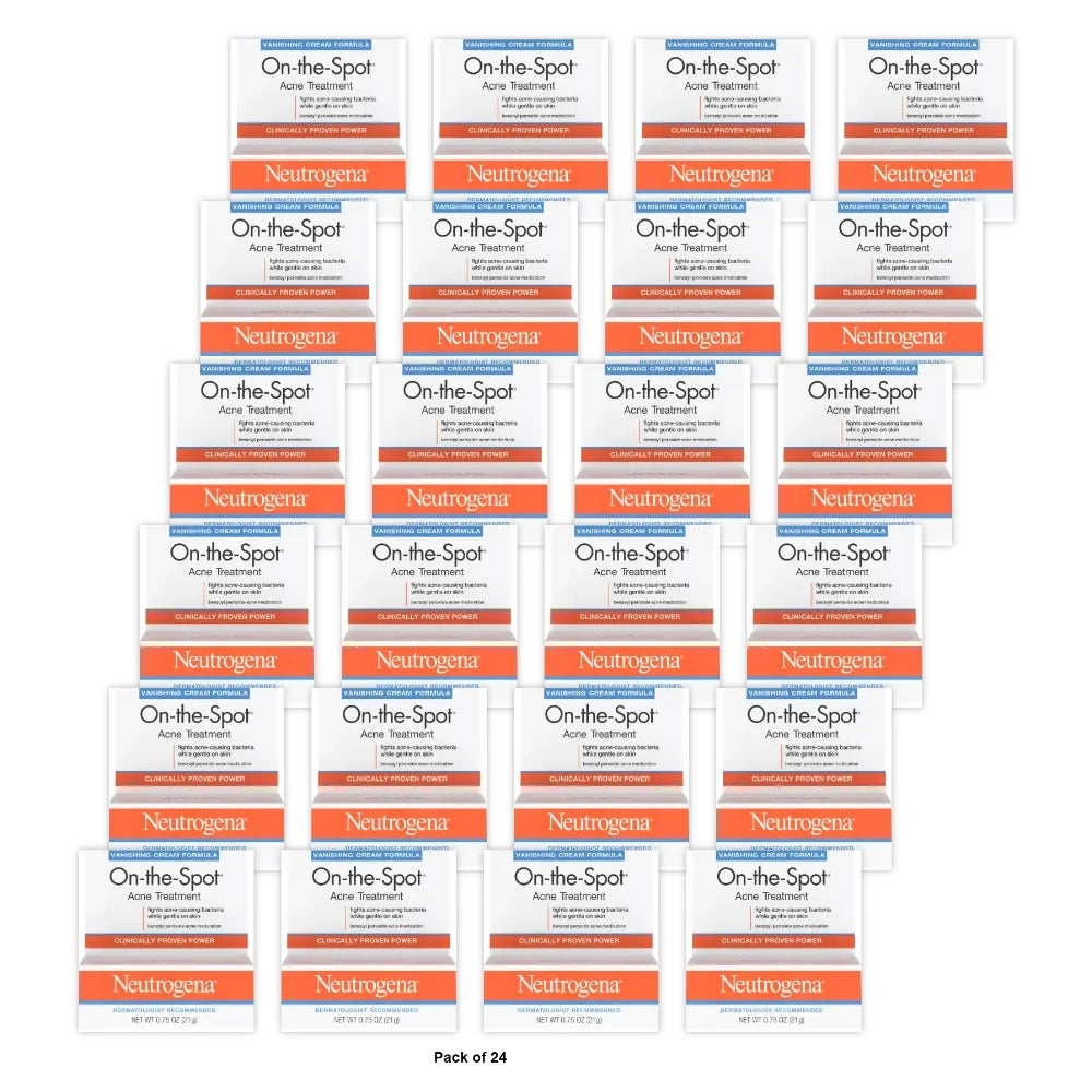 Neutrogena On-The-Spot Acne Treatment 2.5% Benzoyl Peroxide 0.75 Oz (Pack of 24)
