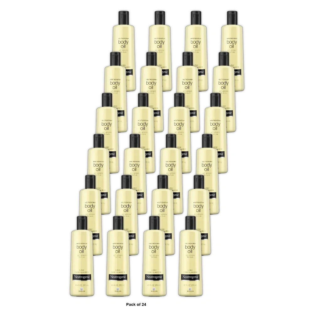 Neutrogena Moisturizing Body Oil Light Sesame Formula 8.5 fl Oz (Pack of 24)