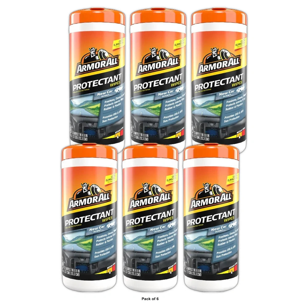 Armor All 78533 Car Wipe - 25 Sheets (Pack of 6)
