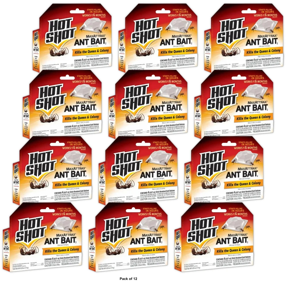 United Industries Hot Shot MaxAttrax Ant Bait (Pack of 12)