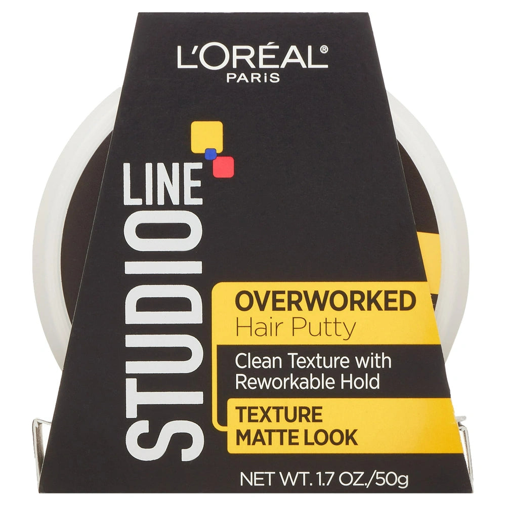 L Oreal Paris Studio Line Overworked Hair Putty 1.7 Oz (Pack Of 6)