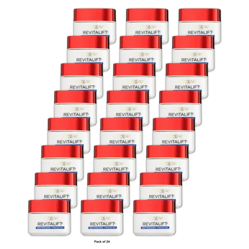 L'Oreal Paris Revitalift Anti-Wrinkle + Firming Night Cream 1.7 Oz (Pack of 24)