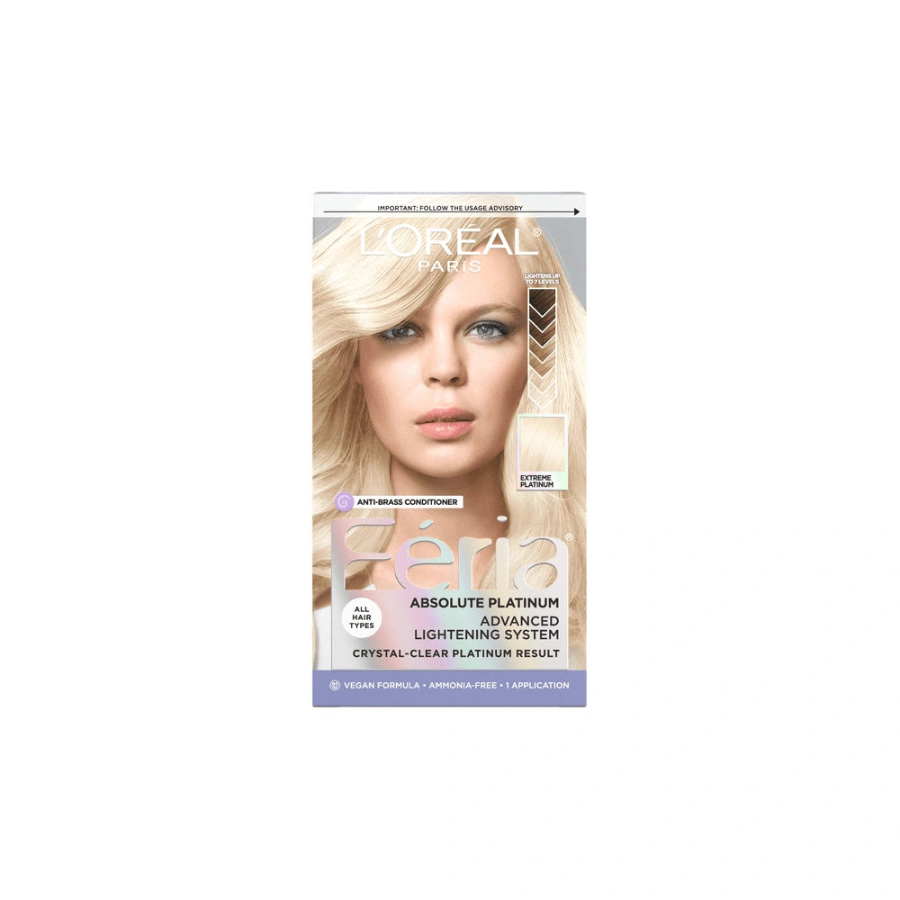 L'Oreal Paris Feria Advanced Lightening System Permanent Hair Color - Extreme Pl (Pack of 12)