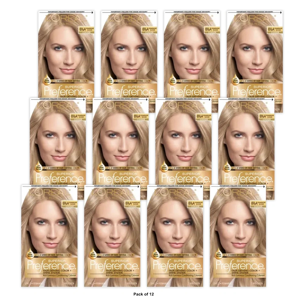 L Oreal Paris Superior Preference Fade-Defying Permanent Hair Color 3C Cool Dar (Pack of 12)