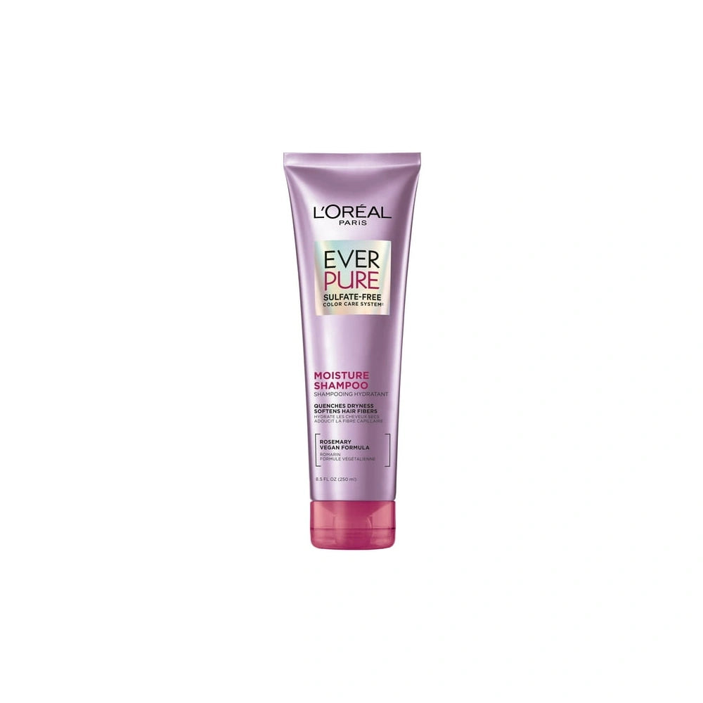 L'Oreal Paris EverPure Moisture Rosemary Oil Shampoo for Dry Hair 8.5 fl oz(Pack of 6)