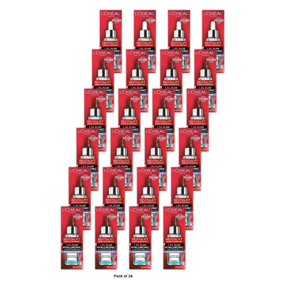 L'Oreal Paris Revitalift Derm Intensives Hyaluronic Acid Serum - 1 fl Oz (Pack of 24)