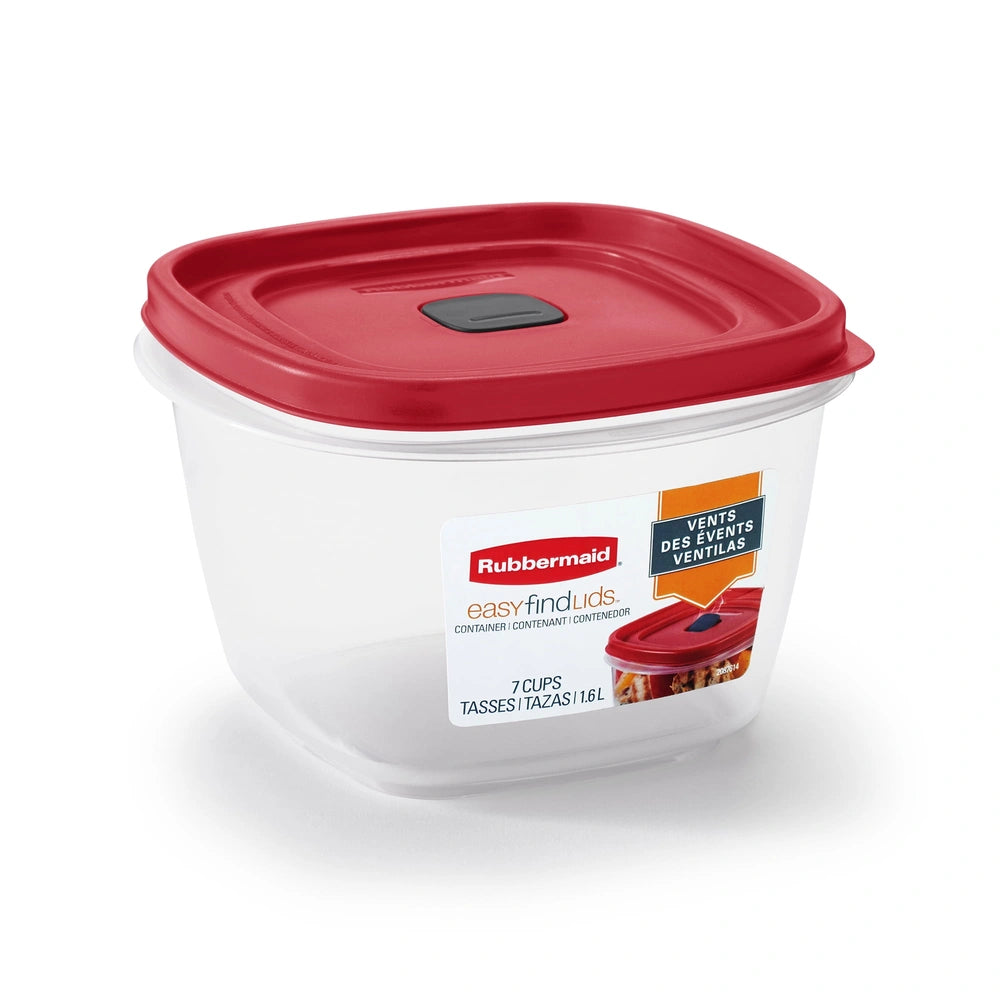 Rubbermaid Easy Find Vented Lid 7-Cup Food Storage Container (Pack of 3)