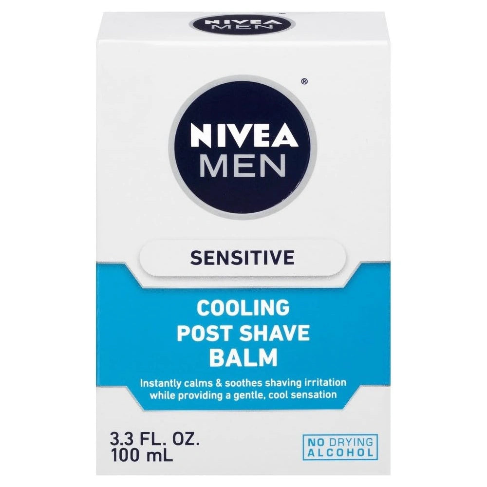 NIVEA MEN Sensitive Cooling Post Shave Balm, 3.3 fl OZ (Pack of 12)