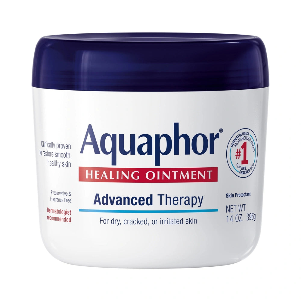 Aquaphor Healing Ointment Skin Protectant Advanced Therapy Moisturizer for Dry 14 OZ (Pack of 12)