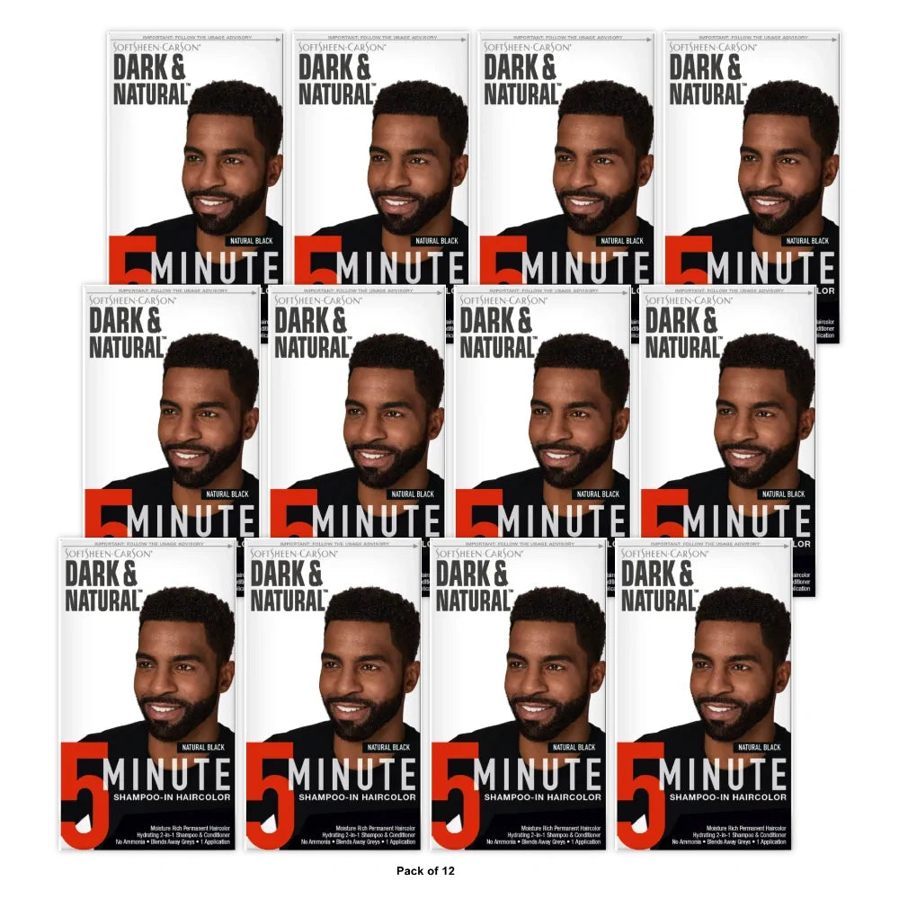 Softsheen-Carson Dark & Natural Shampoo-In Permanent Men s Hair Color Natural B (Pack of 12)