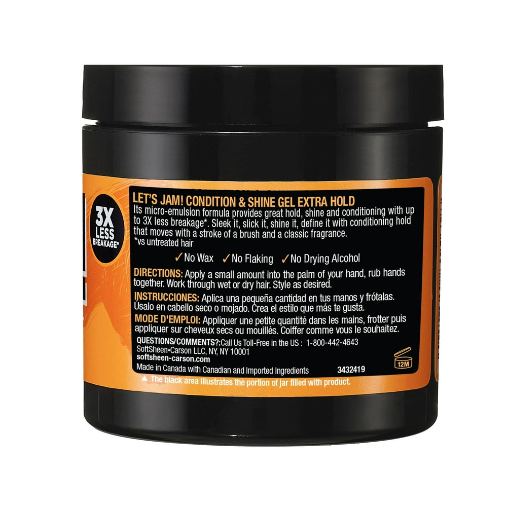SoftSheen-Carson Let s Jam! Shining and Conditioning Hair Gel Extra Hold 4.4 OZ (Pack of 6)