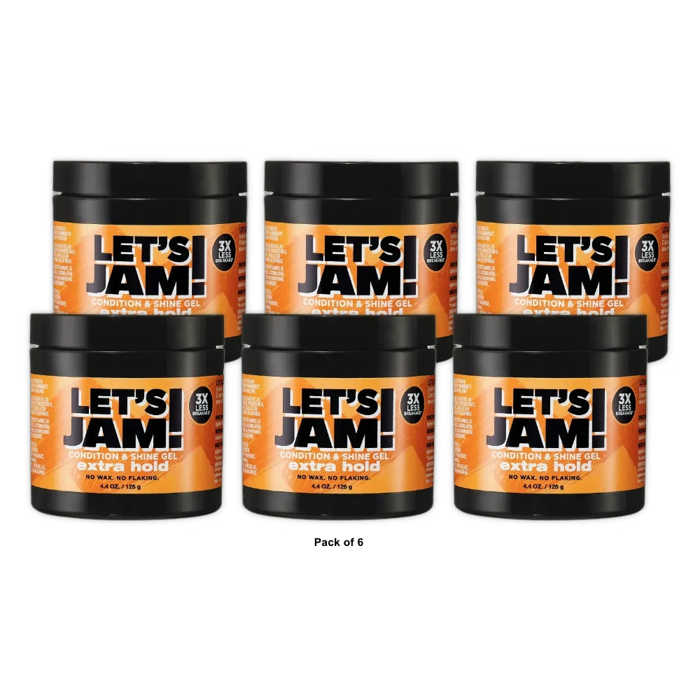 SoftSheen-Carson Let s Jam! Shining and Conditioning Hair Gel Extra Hold 4.4 OZ (Pack of 6)