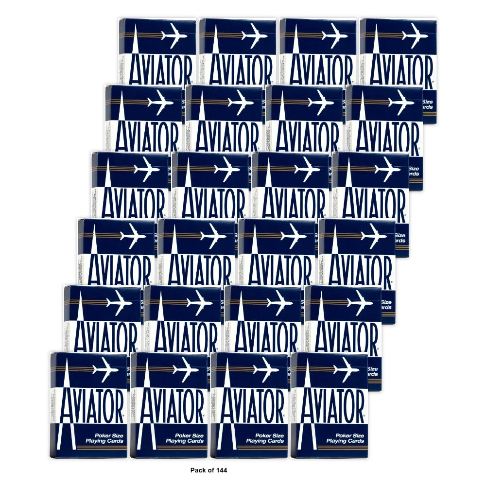 Aviator Poker Size Playing Cards Colors May Vary (Pack of 144)